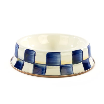 Royal Check Small Pet Dish