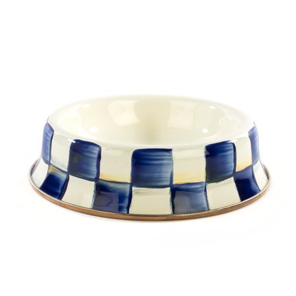 Royal Check Small Pet Dish