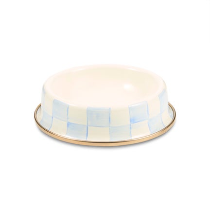 Sky Check Small Pet Dish