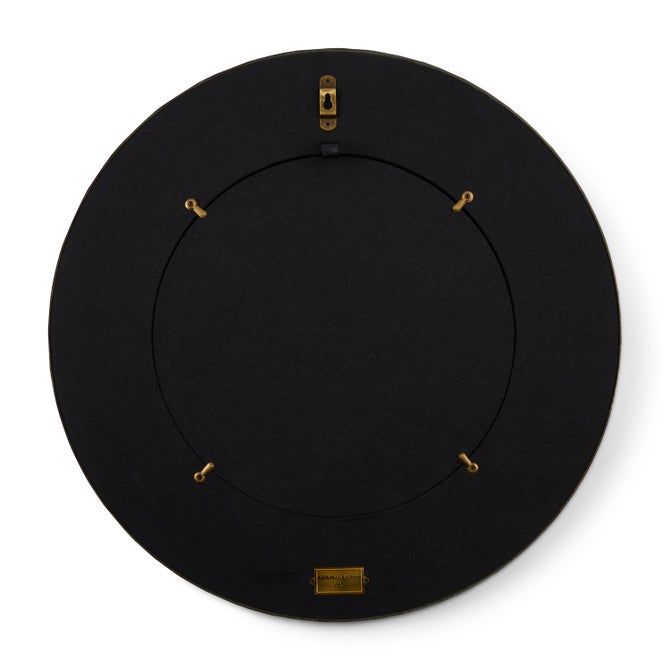 Courtly Check Round Enamel Wall Mirror image number 2