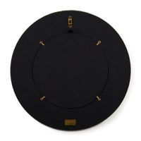 Rosy Check Round Enamel Wall Mirror