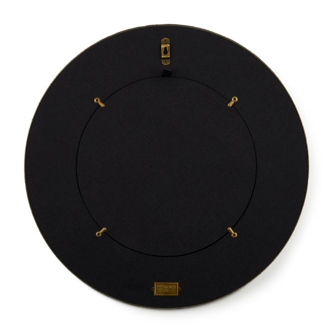 Rosy Check Round Enamel Wall Mirror image number 1