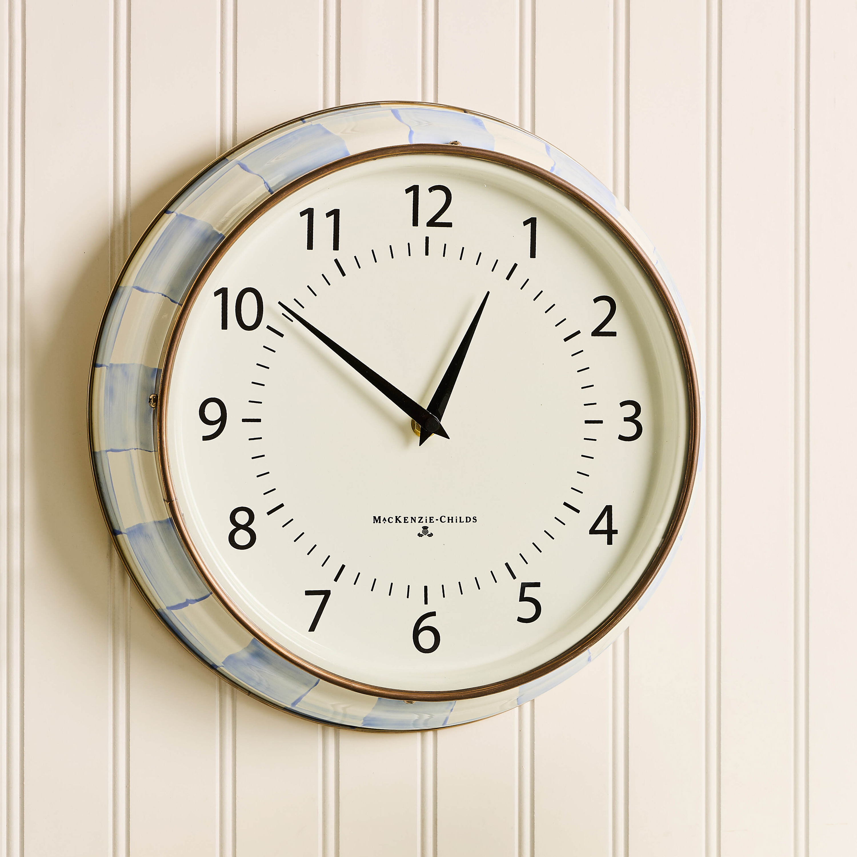 MacKenzie-Childs | Sky Check School Wall Clock