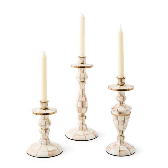 Mocha Check Medium Candlestick image number 2