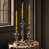 Courtly Check Medium Enamel Candlestick
