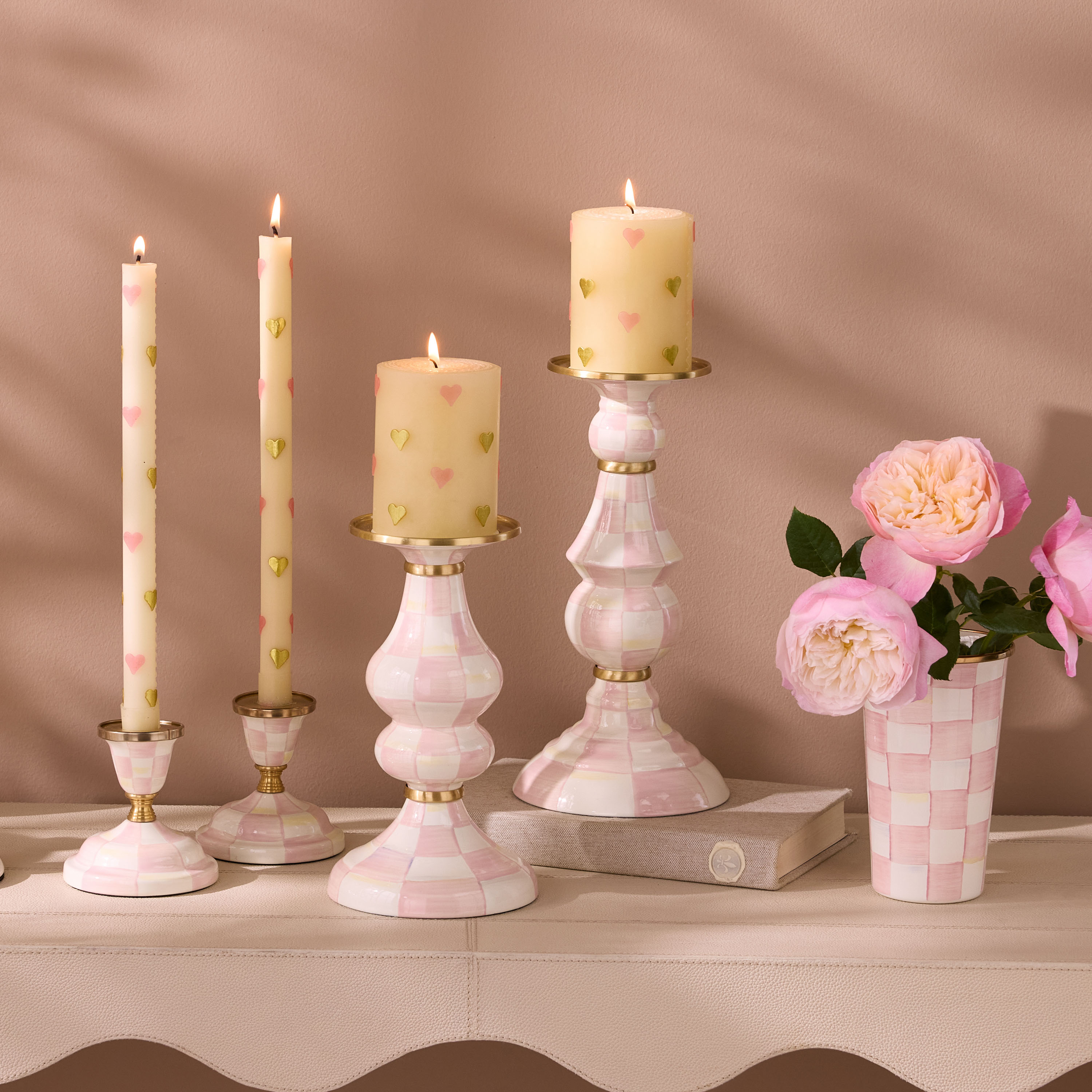 MacKenzie-Childs Pillar Candlestick - Thumbnail 2