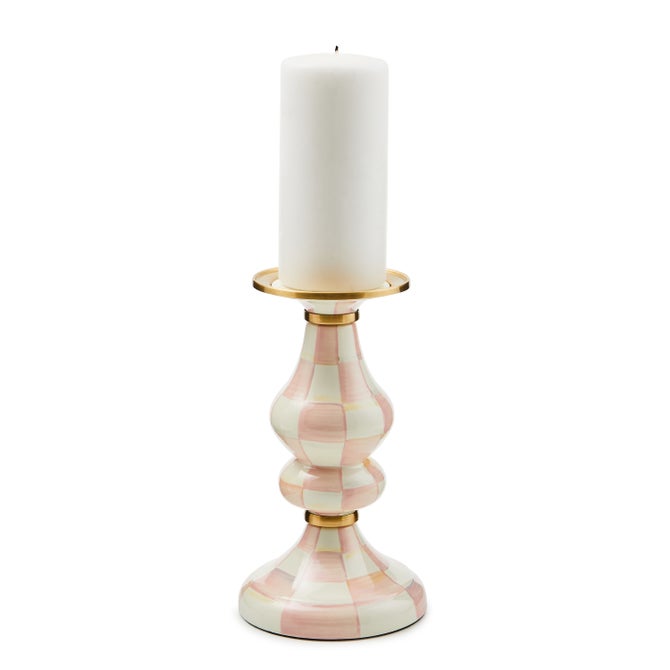 Rosy Check Medium Pillar Candlestick image number 2