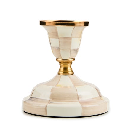 Mocha Check Short Candlestick