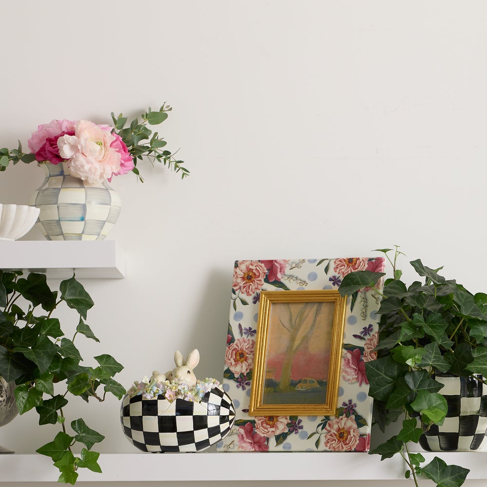 MacKenzie-Childs | Sterling Check Enamel Large Vase