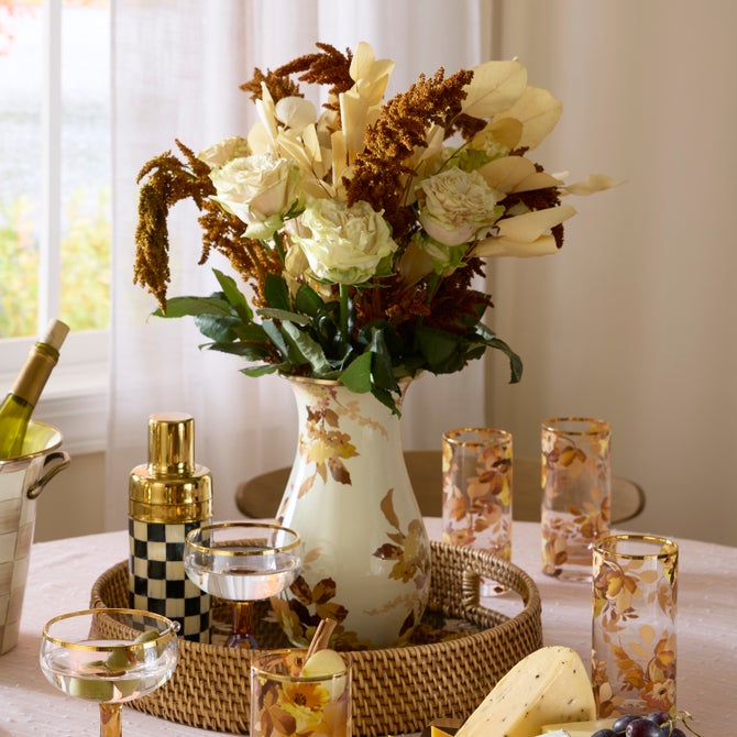 Wild Rose White Tall Vase image number 2