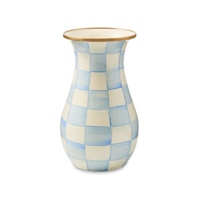 Sky Check Tall Vase image number 0