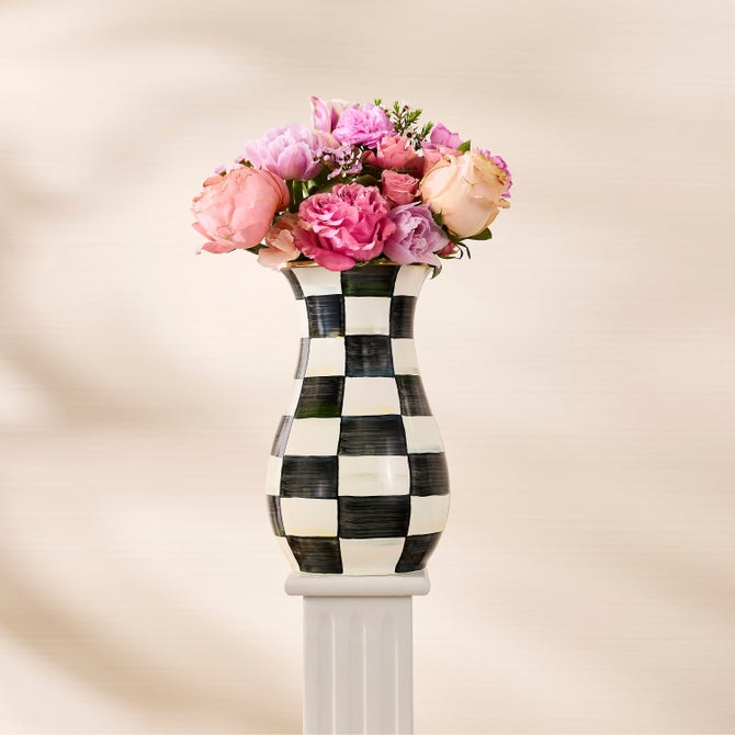 Courtly Check Tall Vase image number 3