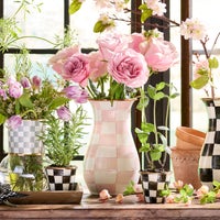 Rosy Check Tall Vase