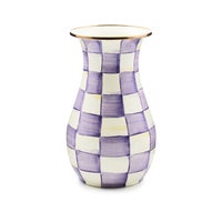 Violet Check Tall Vase