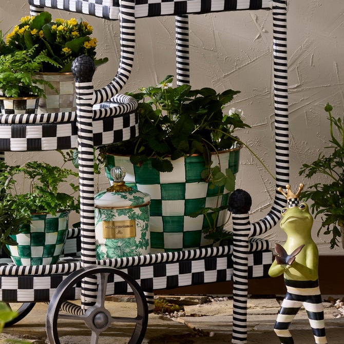 Emerald Check Extra Large Garden Pot image number 6