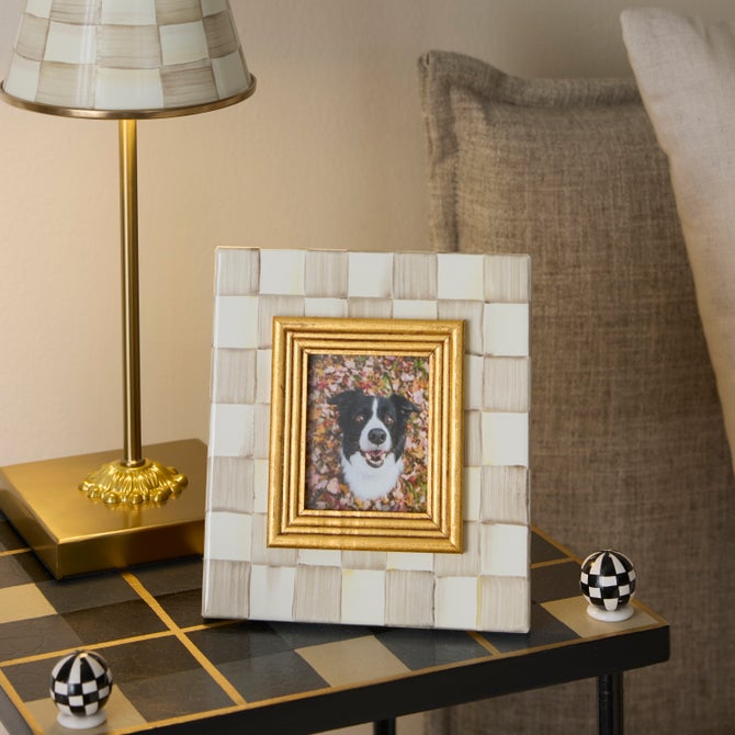Mocha Check 2.5" x 3" Frame image number 1
