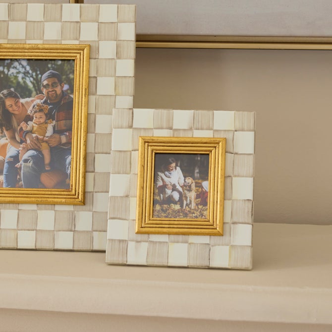 Mocha Check 2.5" x 3" Frame image number 6