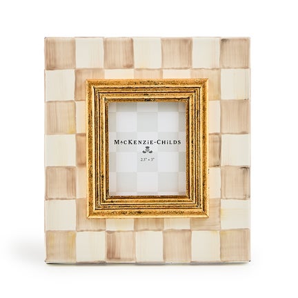 Mocha Check 2.5" x 3" Frame