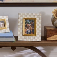 Mocha Check 4" x 6" Frame