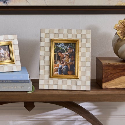 Mocha Check 4" x 6" Frame