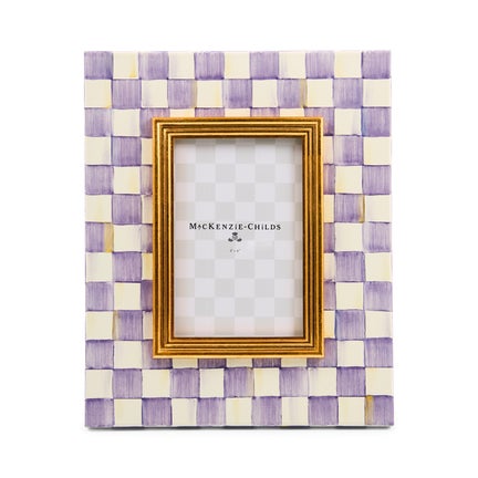 Violet Check 4" x 6" Frame