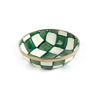 Emerald Check Relish Dish