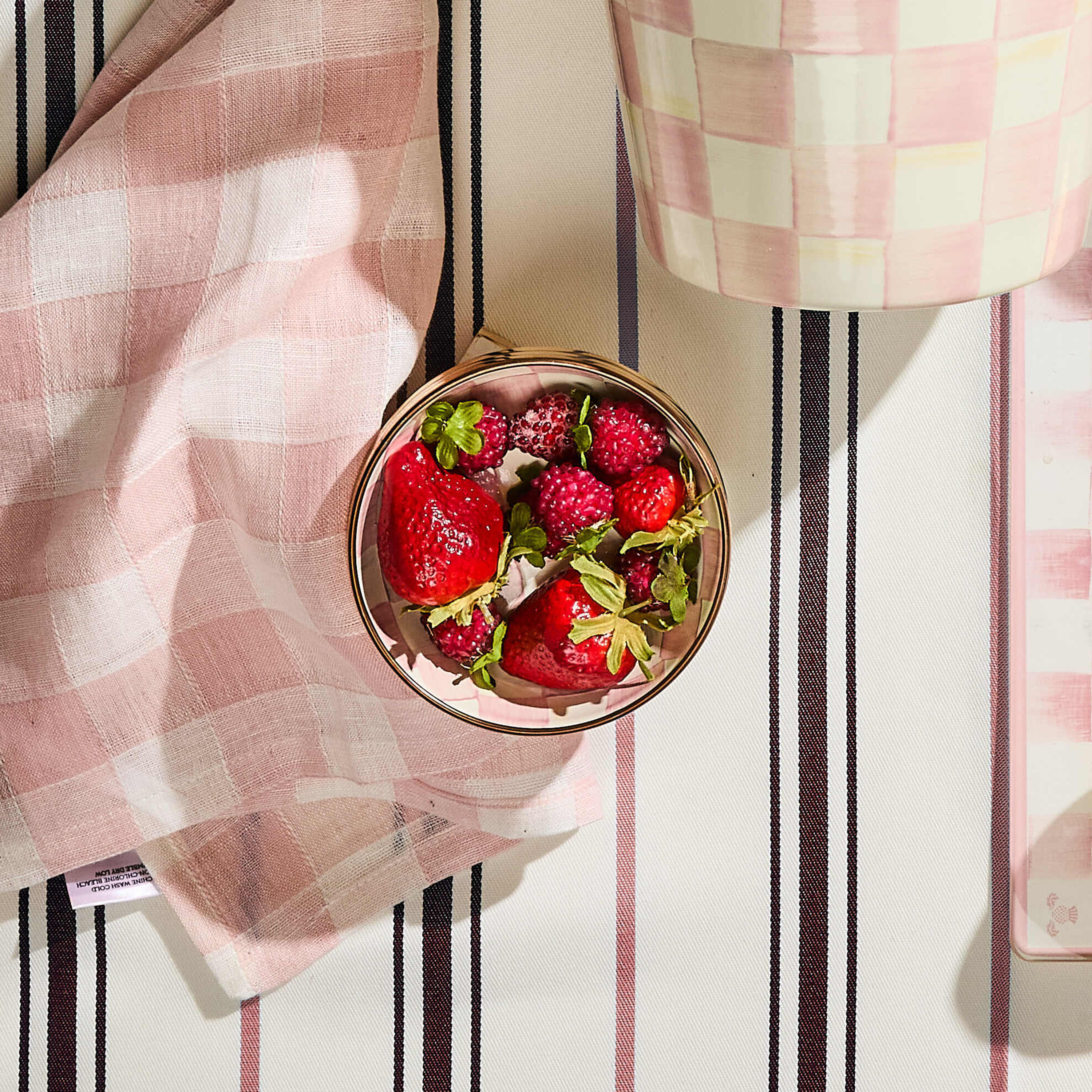 MacKenzie-Childs Rosy Check Relish Dish - Thumbnail 3