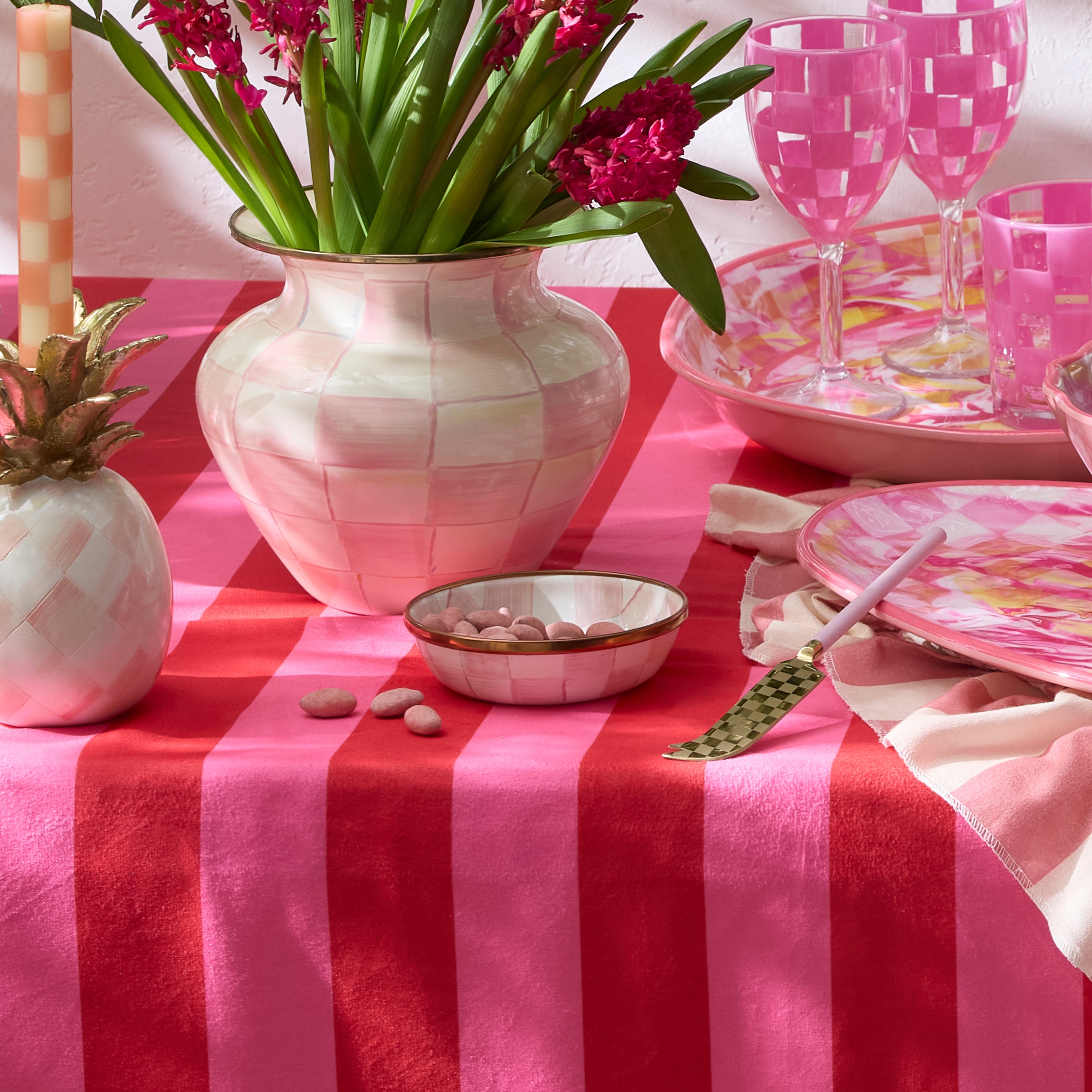 MacKenzie-Childs | Rosy Check Relish Dish