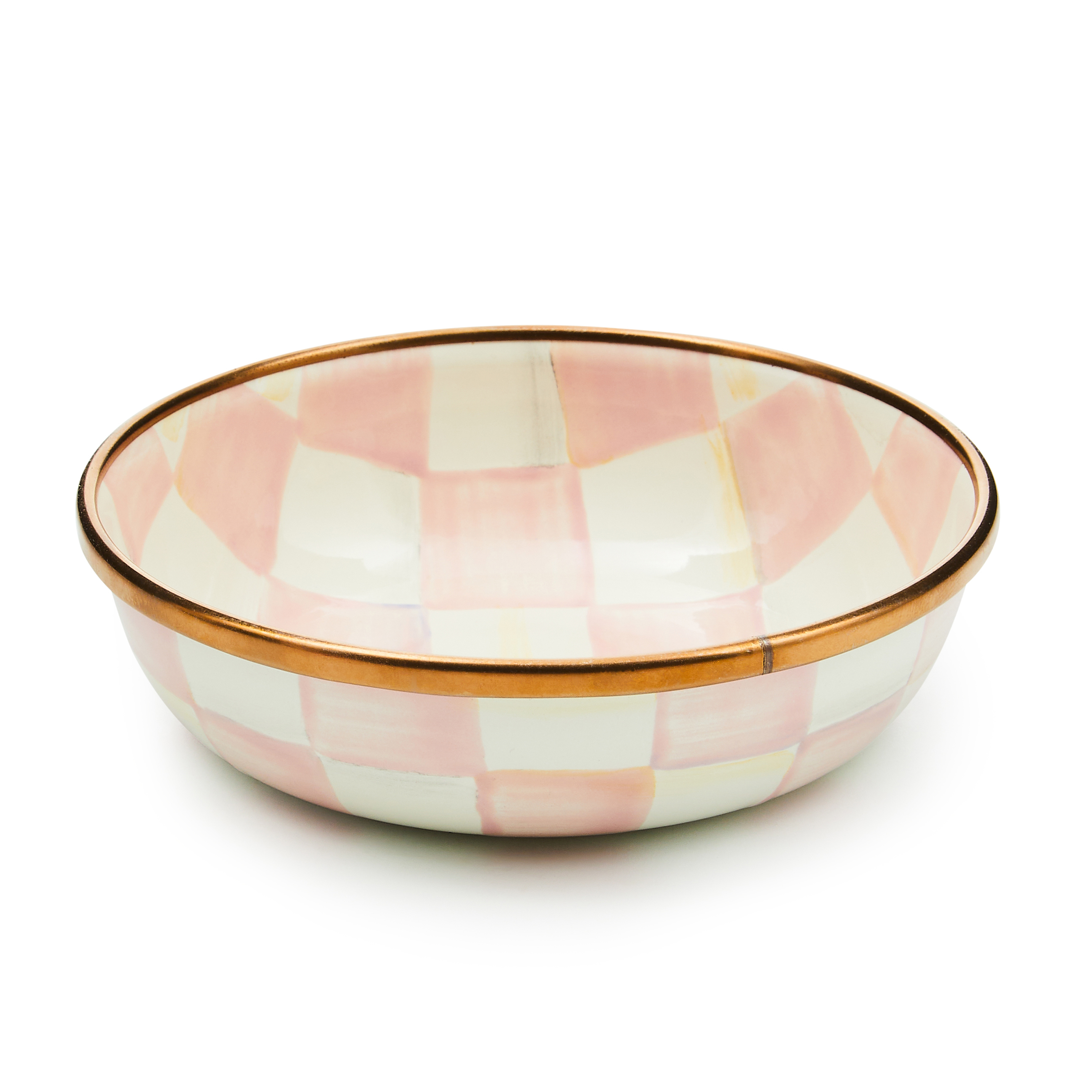 MacKenzie-Childs Rosy Check Relish Dish