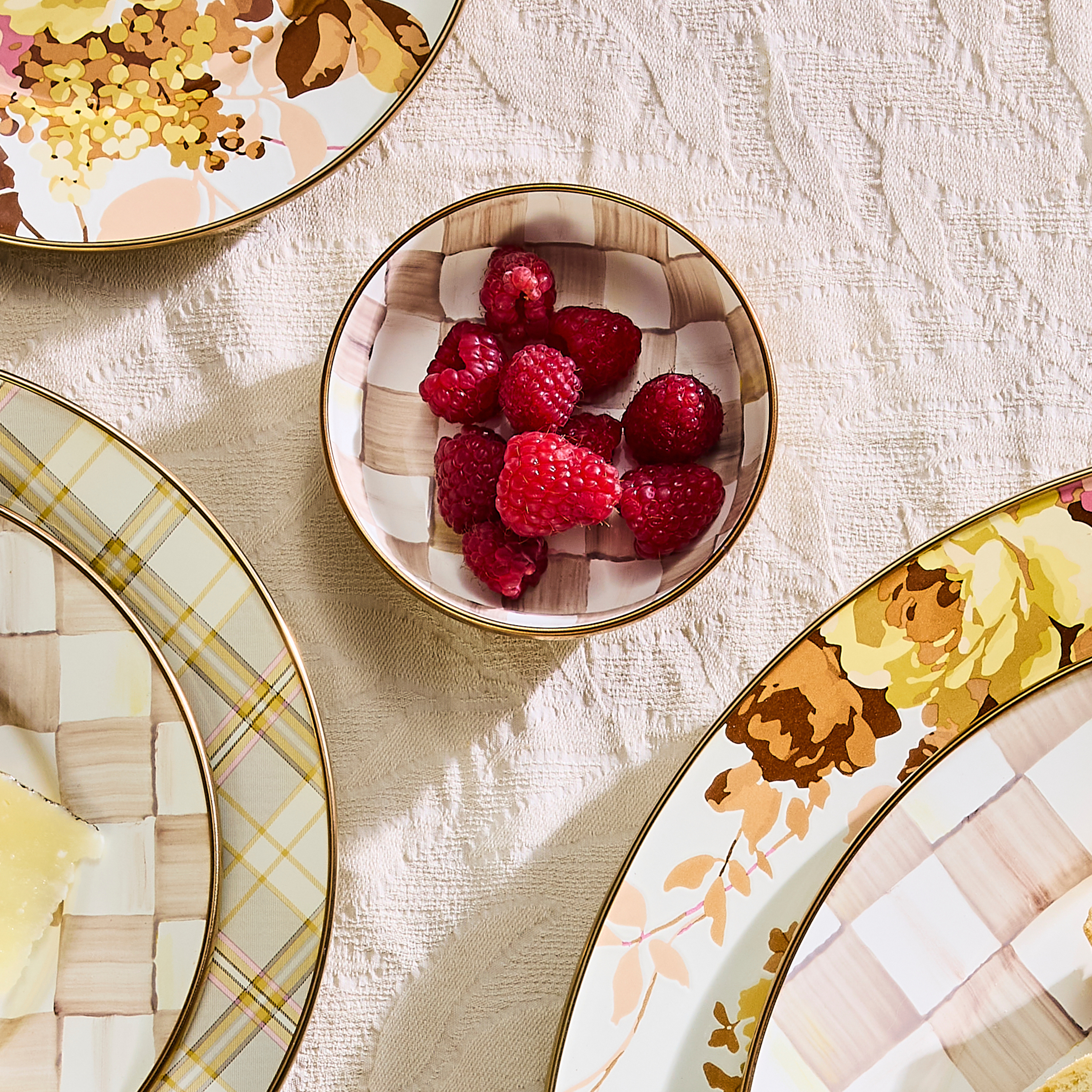MacKenzie-Childs | Mocha Check Relish Dish