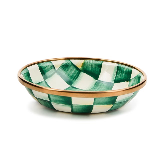 Emerald Check Dipping Bowl image number 0