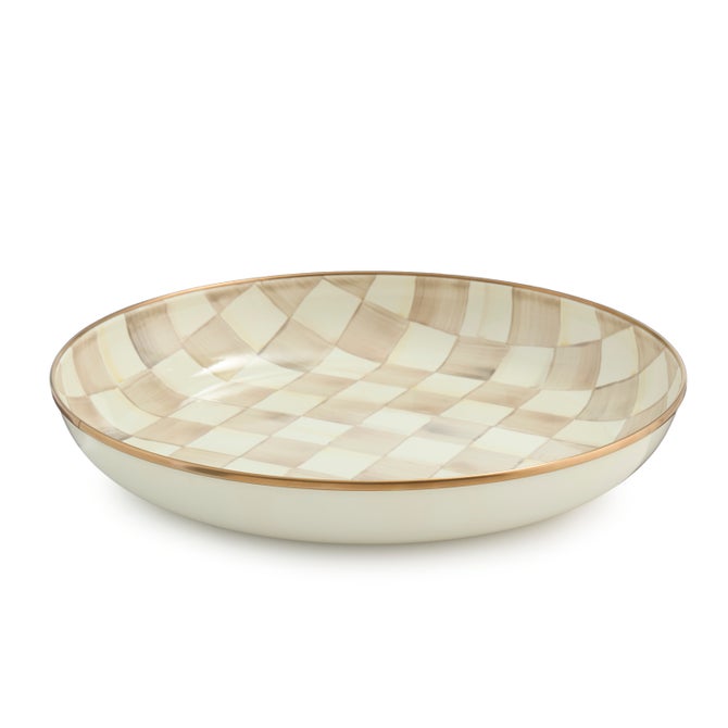 Mocha Check Abundant Bowl image number 0