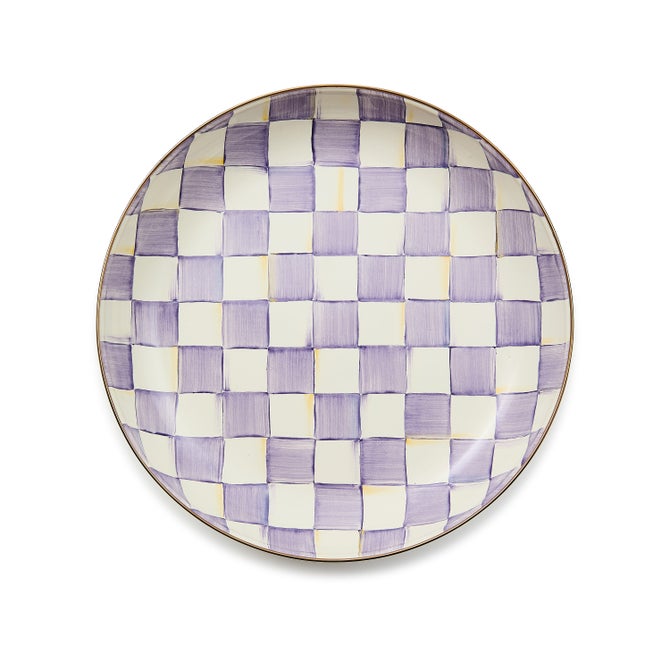 Violet Check Abundant Bowl image number 0
