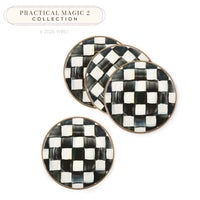 Courtly Check Appetizer Plates, Set of 4