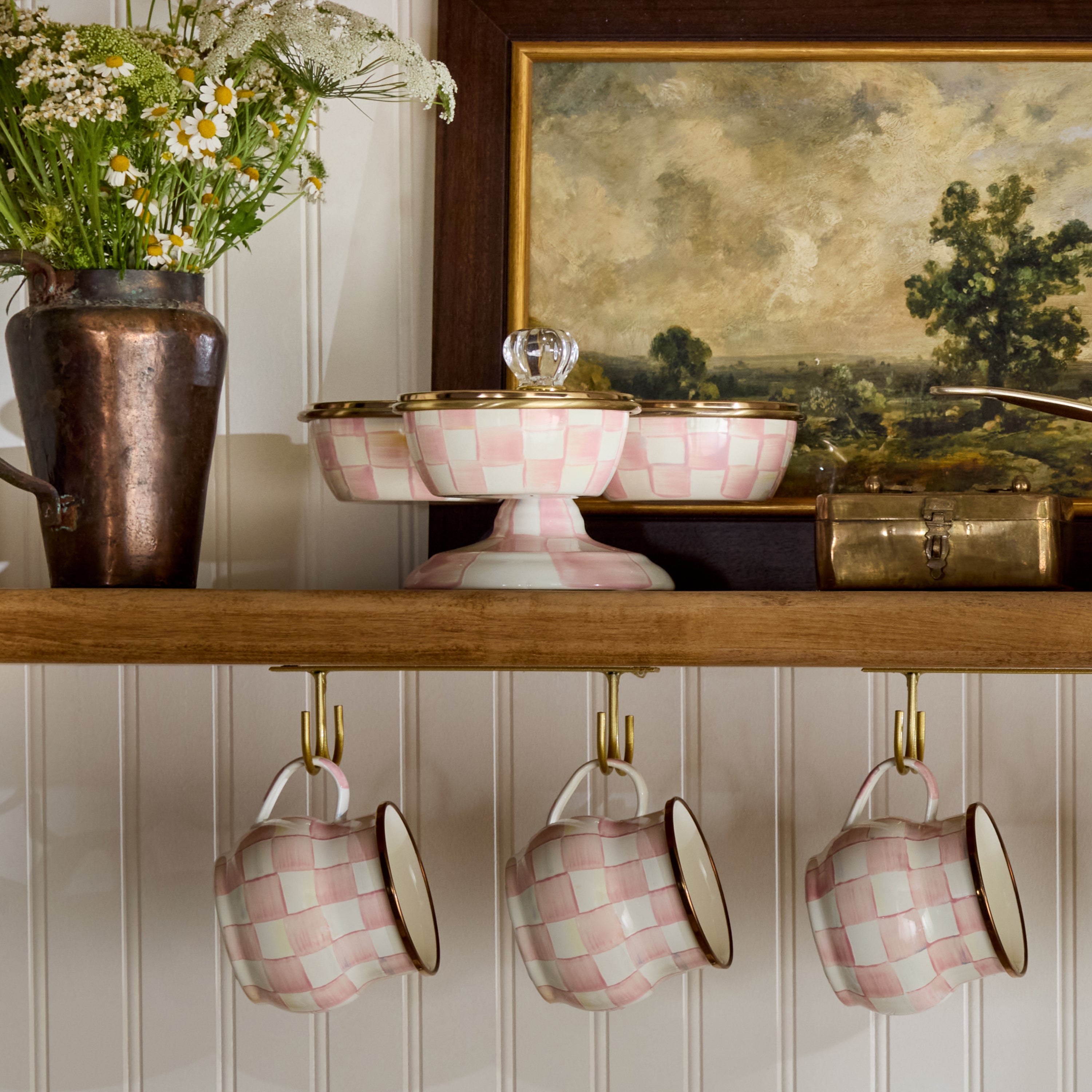 MacKenzie-Childs | Rosy Check Triplicity