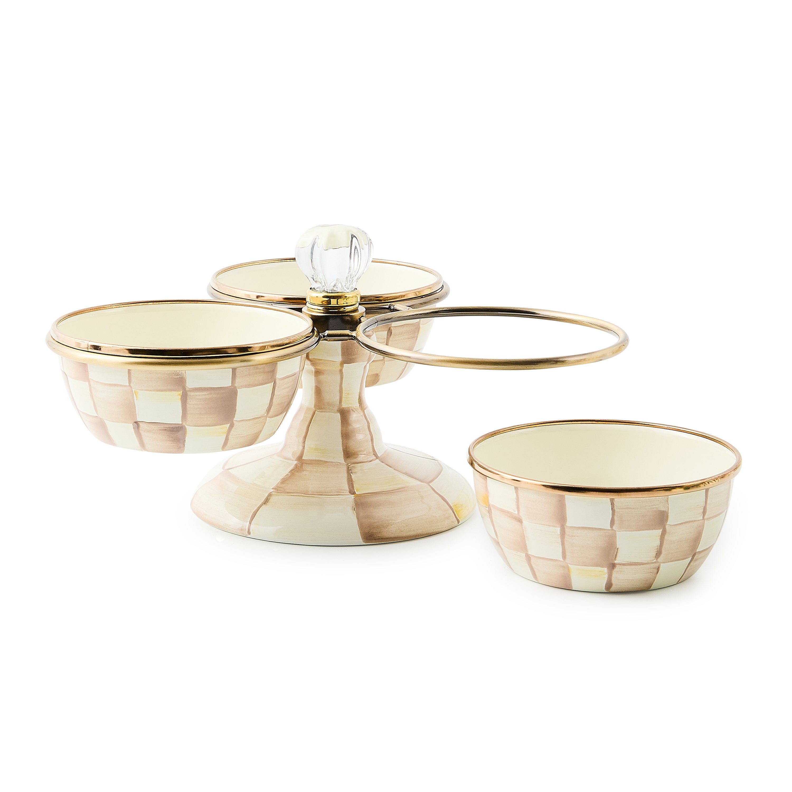 MacKenzie-Childs | Mocha Check Triplicity