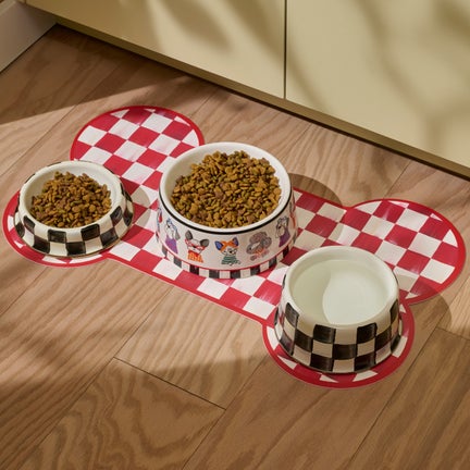 Cherry Check Pup Placemat