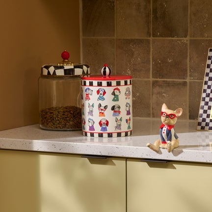 Courtly Check Pet Treat Jar