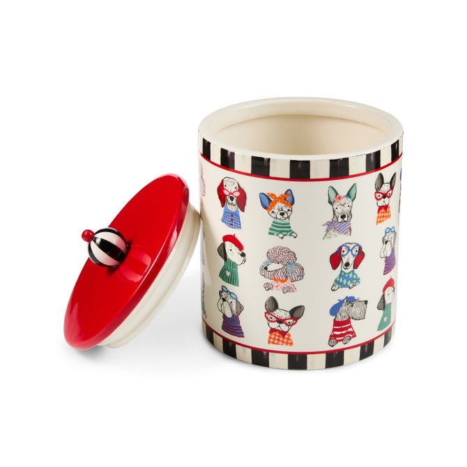 Courtly Check Pet Treat Jar image number 2
