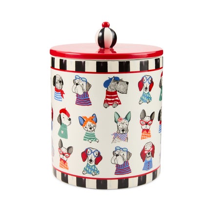 Courtly Check Pet Treat Jar