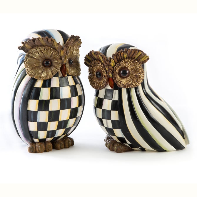 Courtly Check & Courtly Stripe Owl Set image number 0