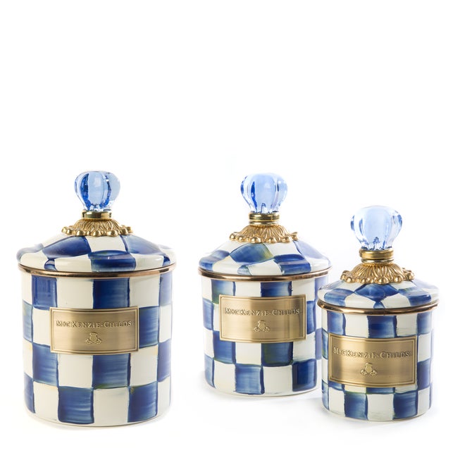Royal Check Enamel Canisters image number 0