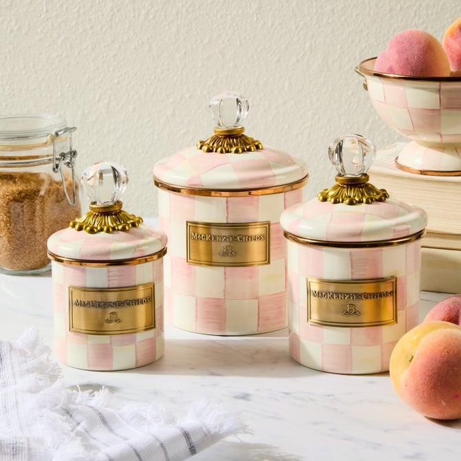 Rosy Check Little Canisters, Set of 3 image number 1