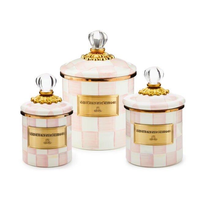 Rosy Check Little Canisters, Set of 3 image number 0