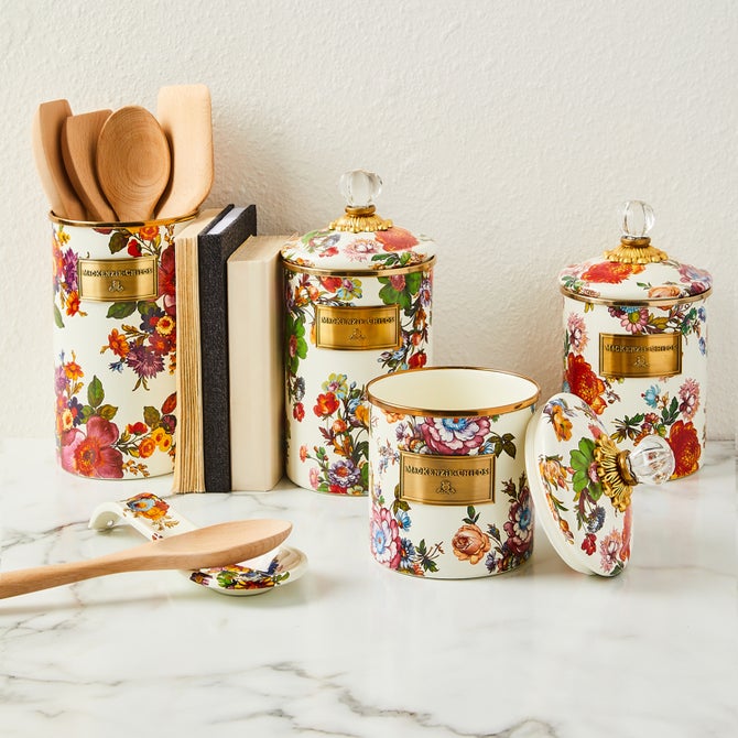 White Flower Market 5pc Kitchen Essentials Set image number 1