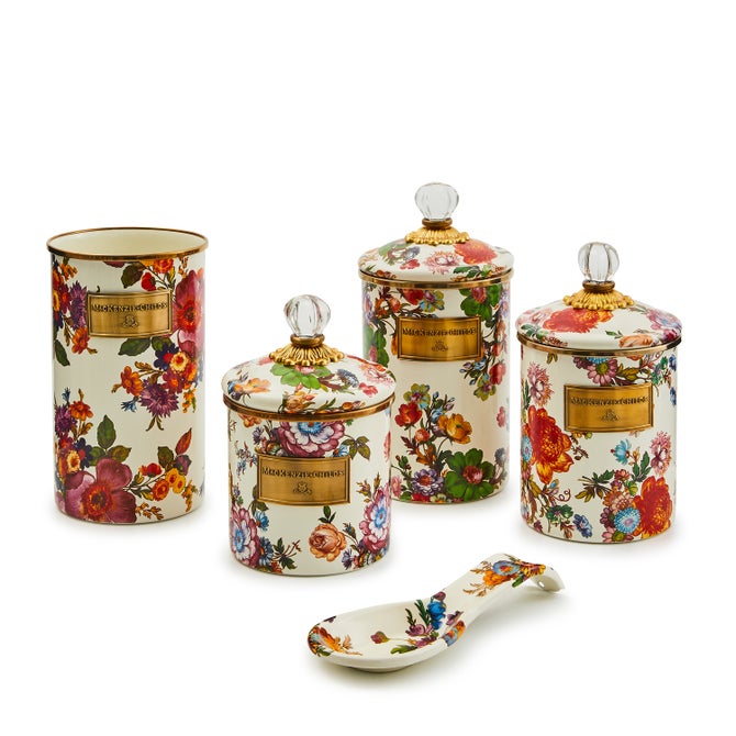 White Flower Market 5pc Kitchen Essentials Set image number 0