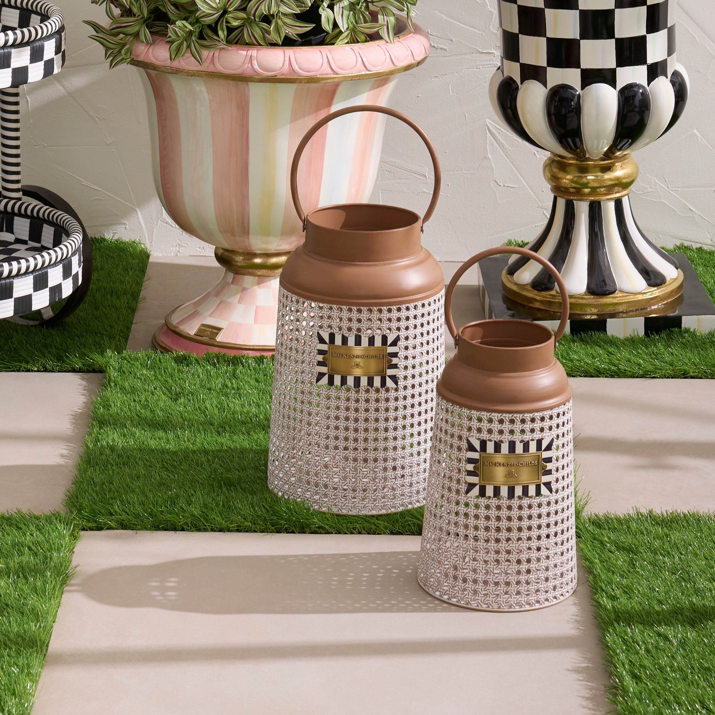MacKenzie-Childs | Cane Large Lantern