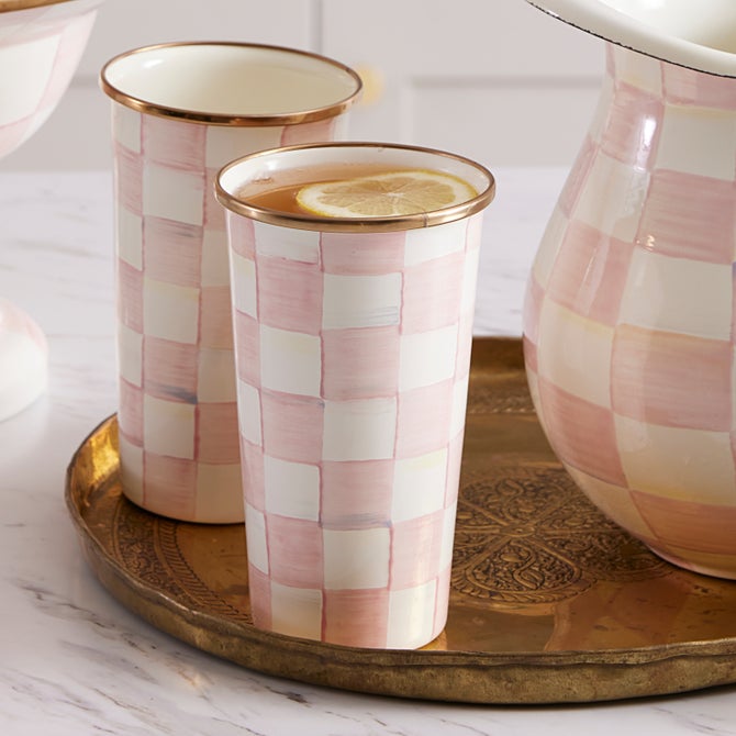 Check Enamel Tumbler image number 0