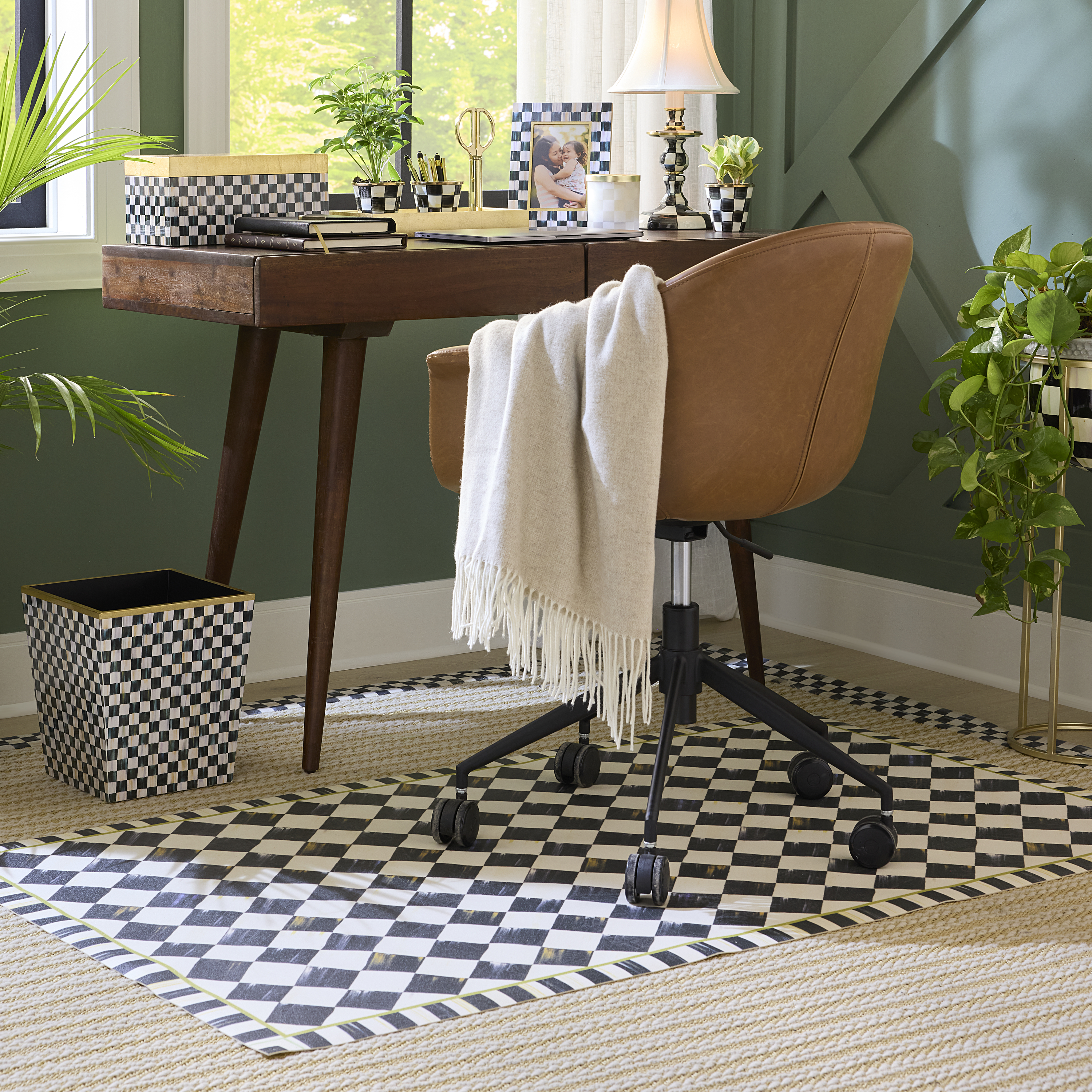 MacKenzie-Childs | Rosy Check 3' x 5' Floor Mat