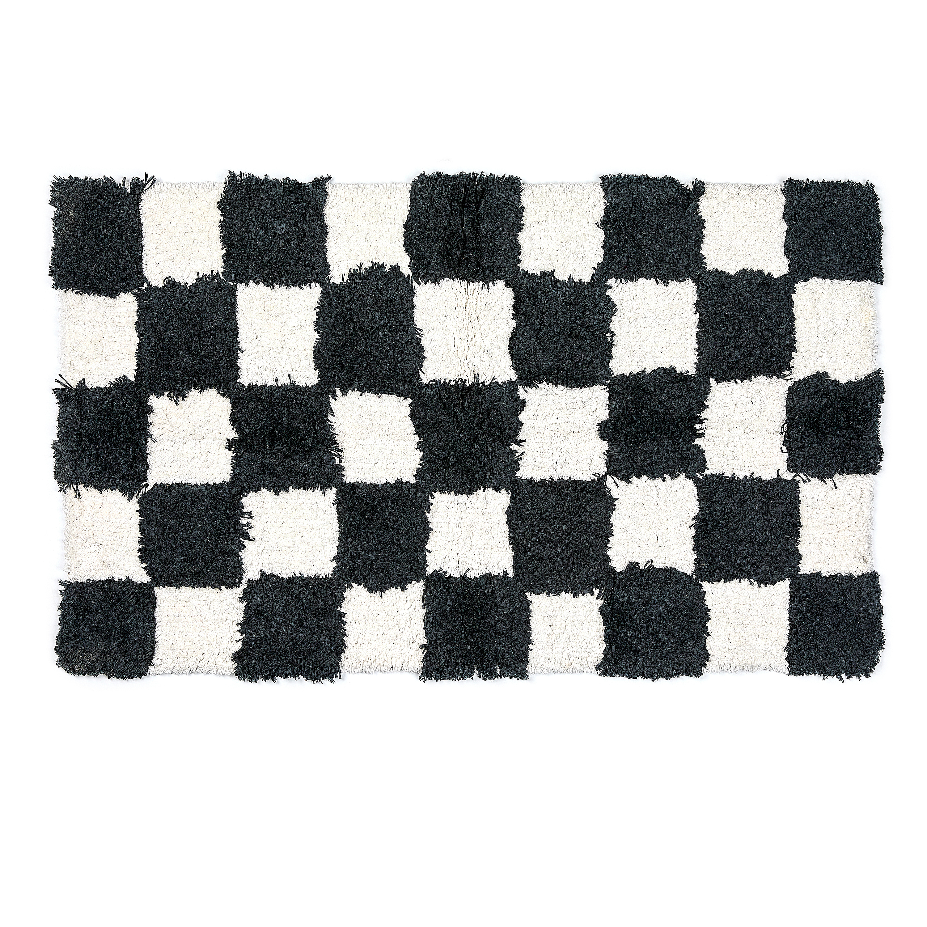 MacKenzie-Childs | Checkerboard Taupe Bath Rug